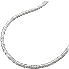 GALLAY Kette 1,3mm runde Schlangenkette Silber