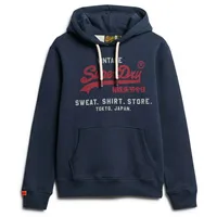 Superdry Vl Heritage Relaxed Kapuzenpullover Trench Navy Marl XL