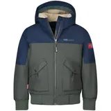 Trollkids Grimstad Jacke - Navy / Ivy / Desert - 128 cm