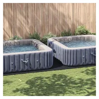 VidaXL Rechteckige Poolabdeckung Schwarz Kunststoff 820 x 420 cm