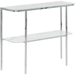 Konsolentisch CALVERT Sicherheitsglas Silber