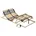 Bett-Lattenrost Braun 100 Massivholz Buche 42015275