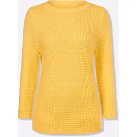 Classic Basics U-Boot-Pullover Gelb 40