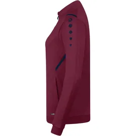 Jako Damen Polyesterjacke Challenge, Maroon/Marine, 42