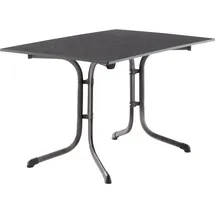 Sieger Boulevard-Klapptisch mit vivodur-Platte 120 x 80 x 73 cm eisengrau/schieferdekor anthrazit