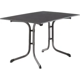Sieger Boulevard-Klapptisch mit vivodur-Platte 120 x 80 x 73 cm eisengrau/schieferdekor anthrazit