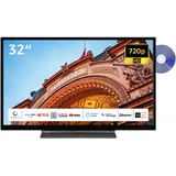 Toshiba 32WD3C63DAW 32 Zoll Fernseher/Smart TV (HD Ready, HDR, Triple-Tuner, DVD-Player, Bluetooth) - Inkl. 6 Monate HD+ [2023]