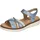 remonte Riemchensandale Damen Blau/Silber 38