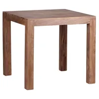 FineBuy Esstisch 80 x 75 x 80 cm braun