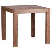FineBuy Esstisch 80 x 75 x 80 cm braun