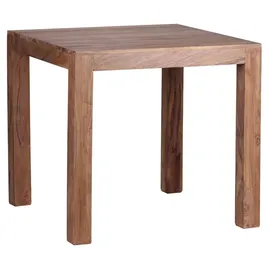 FineBuy Esstisch 80 x 75 x 80 cm braun