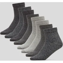 s.Oliver Kurzsocken 8er Pack Schwarz/Grau 43-46
