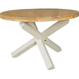 FineBuy Esstisch Esstisch 120 cm Massivholz