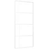 vidaXL Schiebetür rechts 90 x 205 cm Weiß