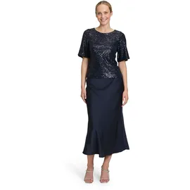 Vera Mont Pailletten-Bluse mit Flügelärmeln in Night Sky | Gr.: 38