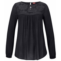 Buffalo Spitzenbluse Damen schwarz Gr.34