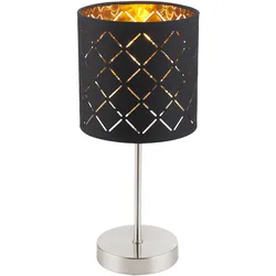 Design Tisch Lampe Ess Zimmer Strahler Muster Dimmer Fernbedienung im Set inkl. RGB LED Leuchtmittel