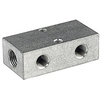 Riegler Verteilerleiste, Abgänge beidseitig, 2 x 3/8, 4 +