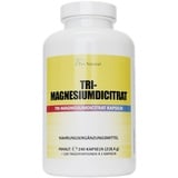 Magnesium - 2340mg Magnesiumcitrat, davon 375mg elementares Magnesium pro Tagesdosis. 240 Kapseln