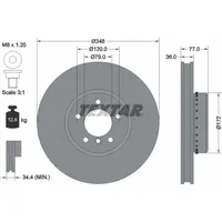 Textar Bremsscheibe PRO+