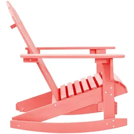 vidaXL Adirondack-Schaukelstuhl Massivholz Tanne Rosa