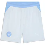 Puma Sporthose "Manchester City 26/27 Shorts Herren", Gr. XXL, Normalgrößen, weiß (icy blau team light), Obermaterial: 100% Polyester. Besatz: 88% Polyester, 12% Elasthan. Einsatz: 100% Polyester, regular fit, Hosen Sporthose