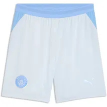 Puma Sporthose "Manchester City 26/27 Shorts Herren", Gr. XXL, Normalgrößen, weiß (icy blau team light), Obermaterial: 100% Polyester. Besatz: 88% Polyester, 12% Elasthan. Einsatz: 100% Polyester, regular fit, Hosen Sporthose
