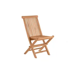 Gartenstuhl 2er-Set Teak Klappstuhl Hochlehner Gartenstuhl Holzstuhl massiv
