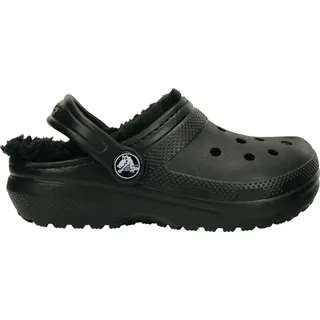Crocs Unisex Kinder Classic Lined Clog K Clog, Black/Black, 34/35 EU