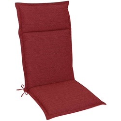 Hochlehner-Auflage Unica 116 x 50 cm Stoff Rot