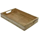 MARELIDA Tablett aus Mangoholz in braun - L: 30cm | Gr.: onesize