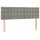 vidaXL Boxspringbett mit Matratze & LED Hellgrau 140x200 cm Samt
