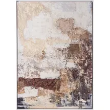Beliani Canvas Delvin Abstraktes Muster Braun