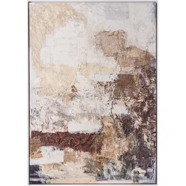 Beliani Canvas Delvin Abstraktes Muster Braun