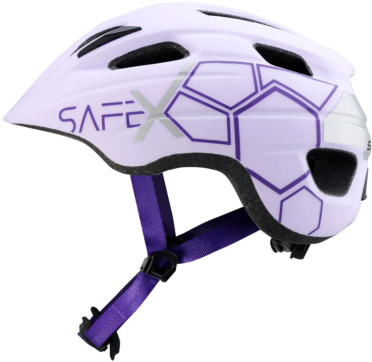 safeX 1 Fahrradhelm - L (54-58 cm) / Lavender/Purple