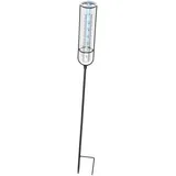 VICASKY Regenmesser Für Garten Metallpfahl Höhenverstellbar Frostsicher Transparenter Digitaler Regenmesser Zur Genauen Messung Von Niederschlägen Im Freien Für Garten