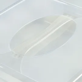 Kadax Quadratischer Kunststoff-Kuchenbehälter zum Backen von Kuchen mit Deckel