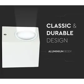 V-Tac Wandleuchte Außen (1x LED 4,5W) 400Lm weiß