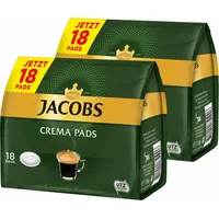 JACOBS KAFFEEPADS Crema PADS, Klassisch, Samtiger & Weicher Geschmack 36 PADS