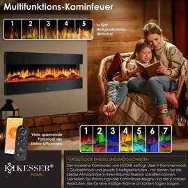 Kesser Wandkamin schwarz