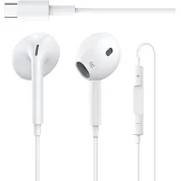 USB C Kopfhörer für iPhone 17,HiFi-Stereo-In-Ear-Kopfhörer mit Mikrofon & Lautstärkeregler,kompatibel mit Samsung Galaxy S23/Google Pixel/Huawei/OnePlus–Weiß