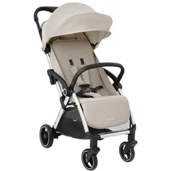 Kikkaboo Kinderwagen, Buggy Eden bis 22 kg Federung Regenschutz zusammenklappbar beige