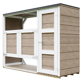 TIMBELA Mülltonnenbox M981A 217 x 159 cm braun