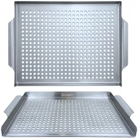 OEM Grillschale 40 x 29 x 2,5 cm Edelstahl