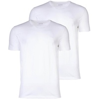 Boss Herren T-Shirt 2er Pack »TShirtRN 2P Comfort«, mit BOSS Logo-Schriftzug BOSS White100