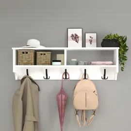 [en.casa] Wandgarderobe Åstorp Weiß