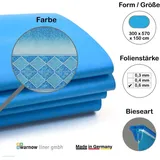 unipool Premium Poolfolie blau 570 cm x 300 cm x 150 cm