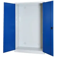 C+P Modul-Sportgeräteschrank mit Vollblech-Flügeltüren, HxBxT 195x120x50 cm, Ergo-Lock Muldengriff,