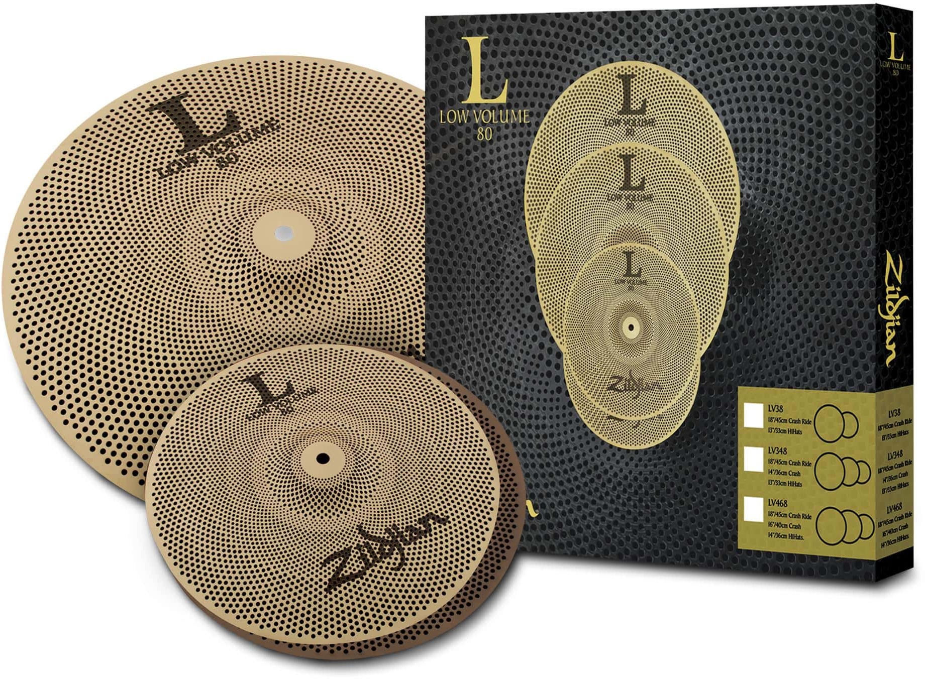 Zildjian LV38 L80 Low Volume Beckenset