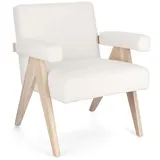 Bizzotto Sessel Faiza aus Stoff beige